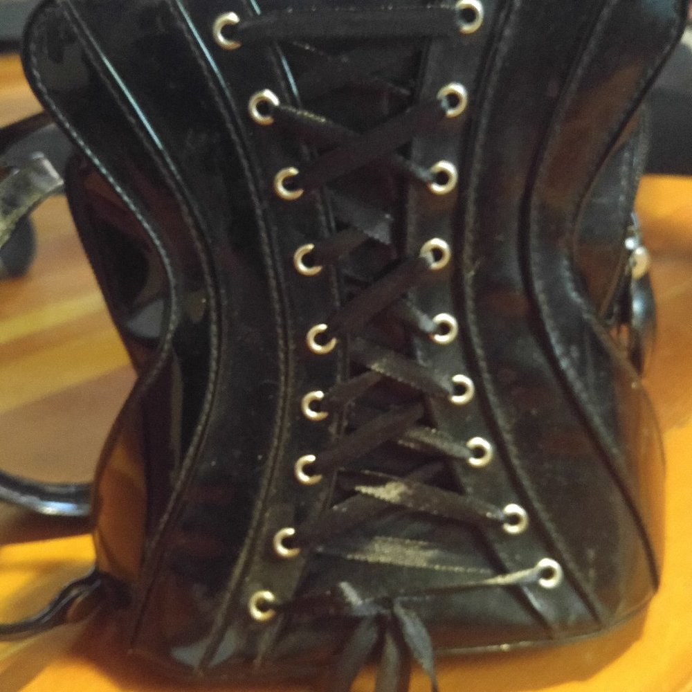 Corset mini backpack purse